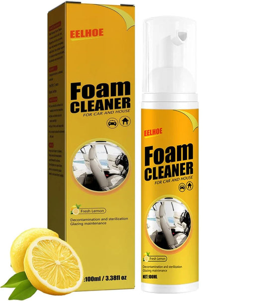 Car & Home Foam Cleaner — Removes Grease, Dirt & Stains with Zero Scrubbing