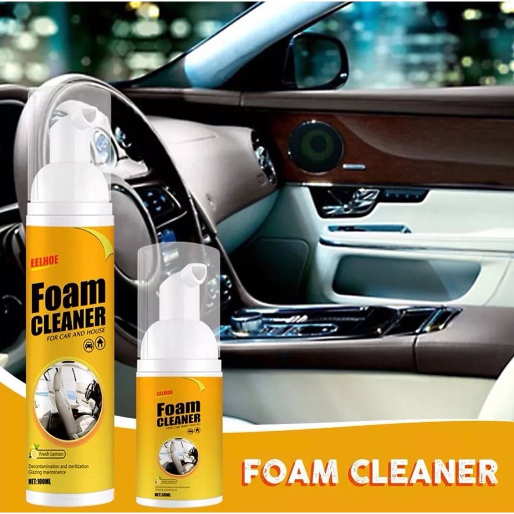Car & Home Foam Cleaner — Removes Grease, Dirt & Stains with Zero Scrubbing