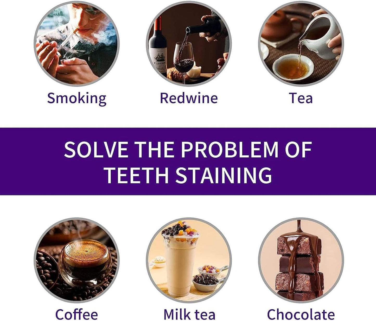 Purple Teeth Whitening Toothpaste | Coffee & Tea Stain Remover — Free Shipping KSA